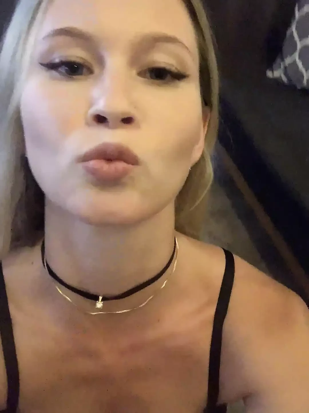 Playing Sports From a Sexy Blonde, Bottom View
