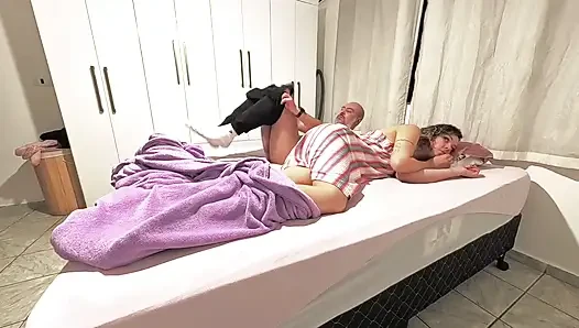 My Stepfather Visits Me at Night to Cum in My Little Pussy