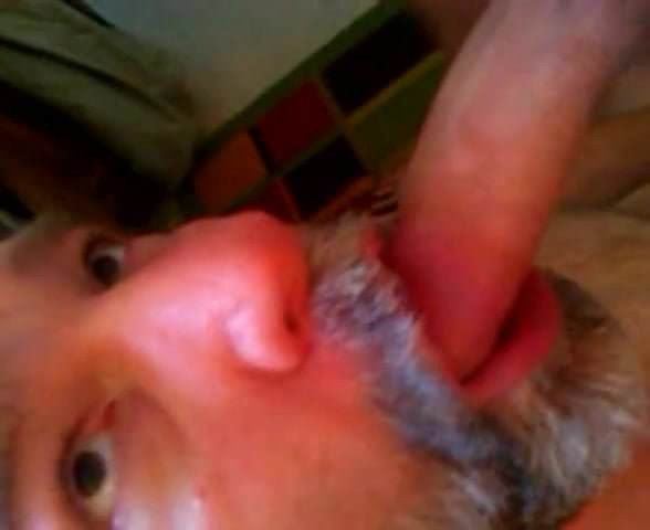 Daddy bear sucking cock