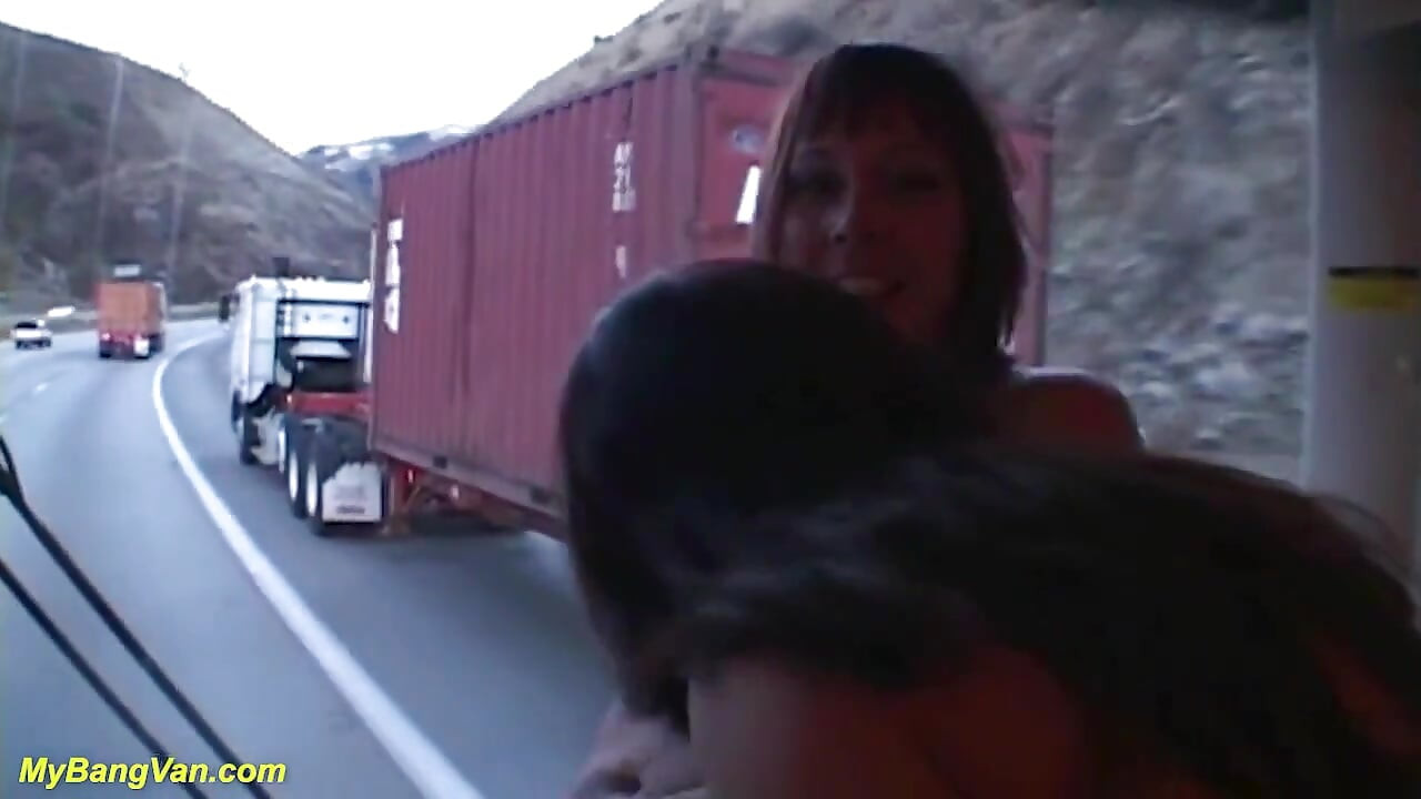 Crazy milf rough DP bang van fucked