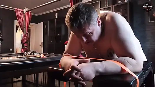 DomLady Mia - Punishment of Terror for the Slave - Punishment on the Cross and on the Punishment Trestle - Part 4