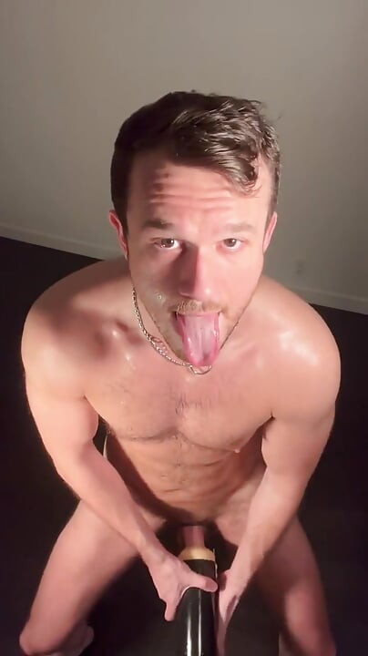 Getting Sweaty Railing Plastic Pussy