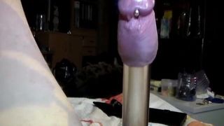 My  Penis in a thin Tube and sounding