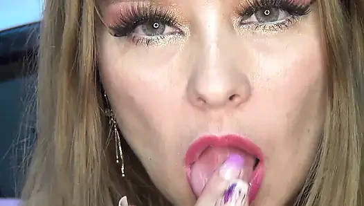 Eating Huge Pink Gummies!