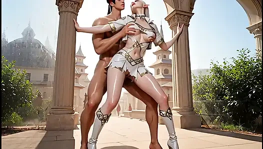 İri göğüslü sarışın orta yaşlı seksi kadın büyük yarakları götten ve amından sikiyor