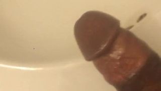 Thick Black dick playing with himself