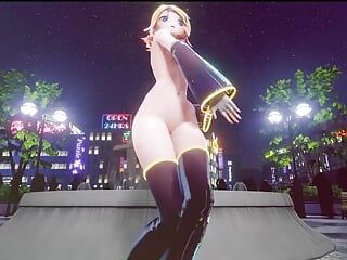 MMD R-18, anime, des filles dansent sexy (clip 97)