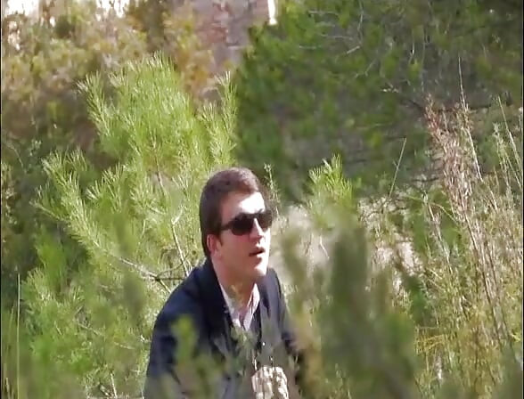 Two friends on picnic get their assholes drilled