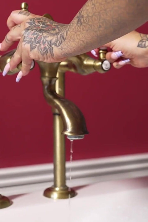 Busty Tattooed MILF Tyra Soaks in Her Wet Dreams