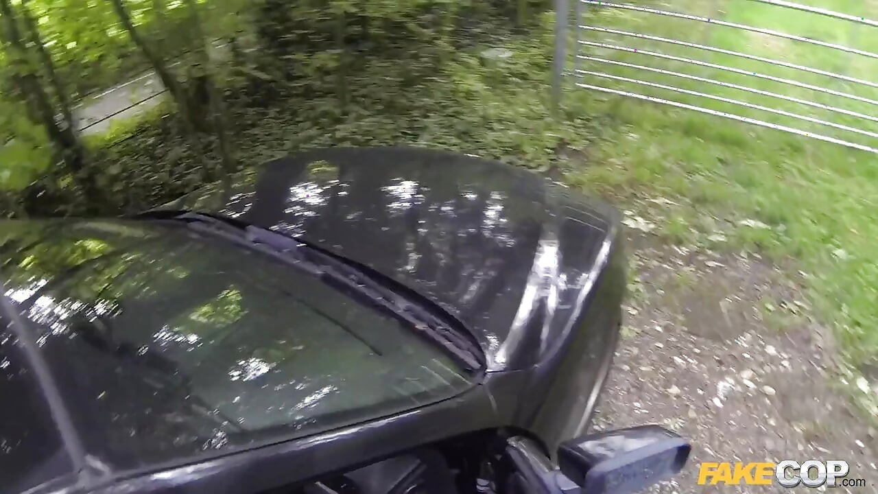 Fake Cop - Naughty Amateur Gets Bent Over the Car and Stuffed POV