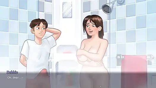 Ibu tiriku yang sange ngentot aku saat mandi - kisah musim panas