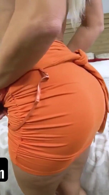 Jaw-dropping moment from "Blonde Big Ass Big Tits MILF Stepmom London River Has Sex With Stepson As An Apology - PervMom"