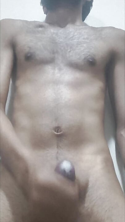 Solo Male Masturbation - Famous Indian Desi Guy from Mumbai Standing Naked Jerking Off to Cumshot