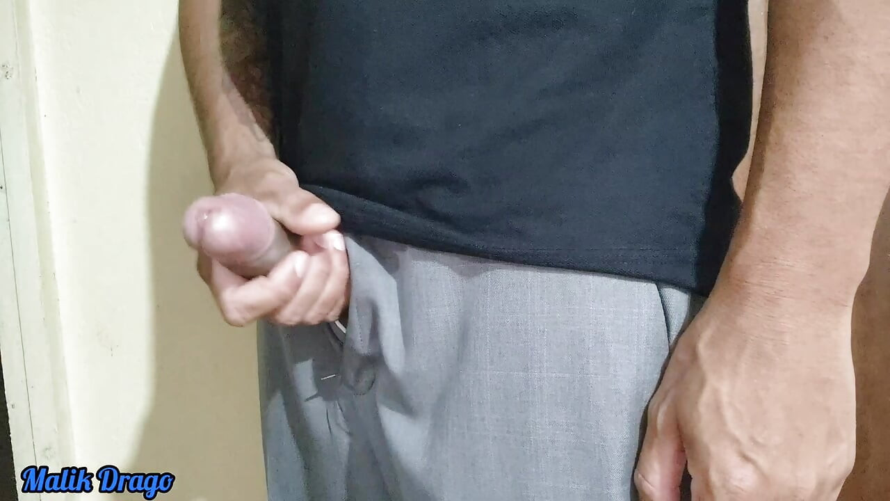 Big black cock handjob cumshot