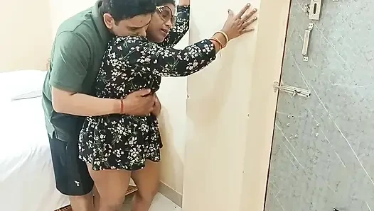 Indian Young Boy Pussy Eating of Beautiful Indian Bhabhi - Then Hot Blowjob and Hardcore Sex