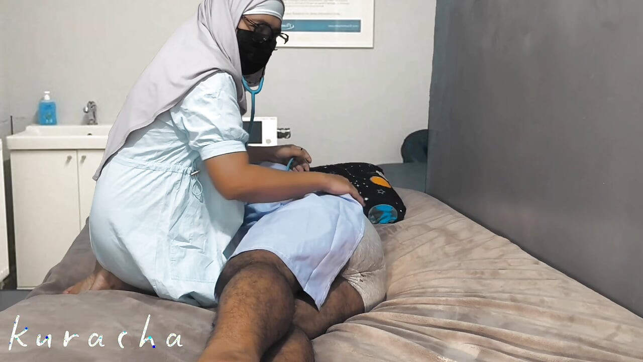 doctor checking patient if he can fuck.