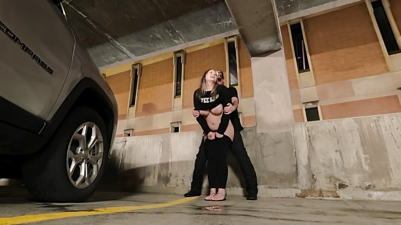 Showing Off and Almost Caught Fucking Date Night
