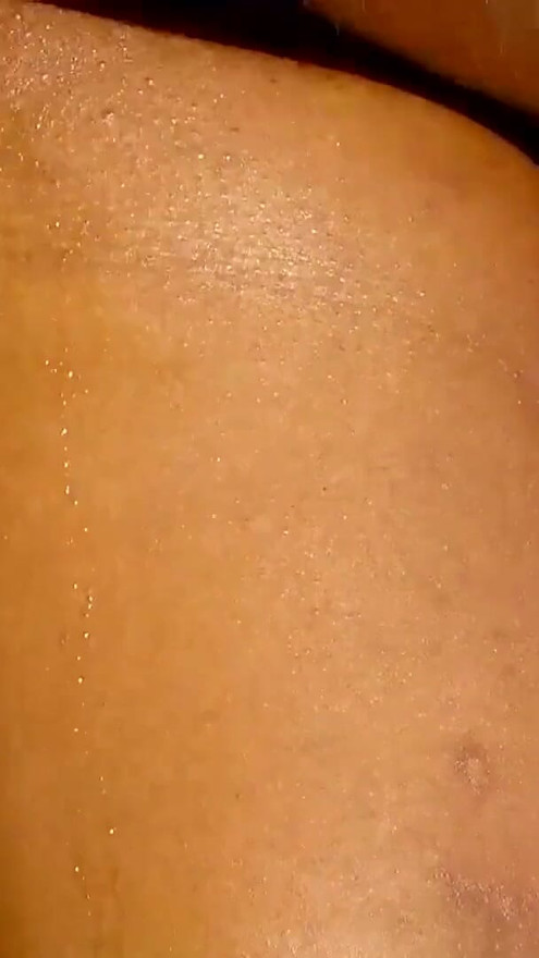 Black beauty rides white cock and swallows | Clip 2