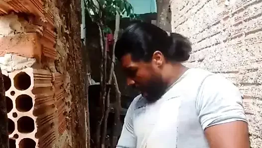 Hot guy doing masturbation in street.full muscular guy with huge cock and huge cum and Cumming single without partner