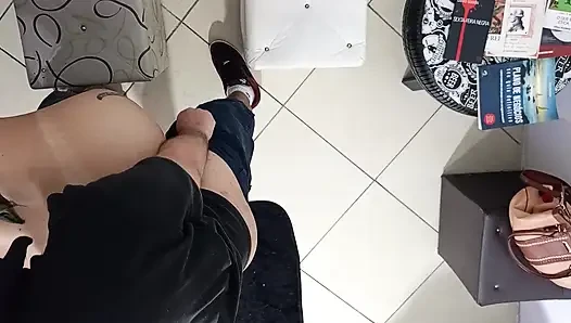 A waiting room is a good place to have sex.