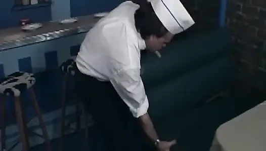 Busty MILF Gets Pounded Hard Over Bar Counter