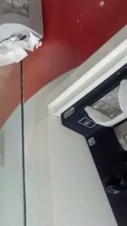 Blowjob at the bank teller, outdoor public flashing | Clip 2