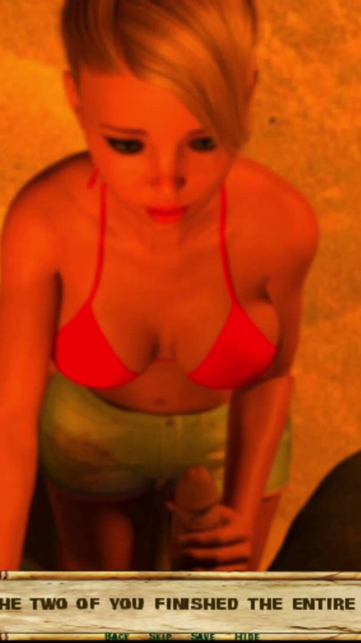 Lewd Island #5 - she really love sucking cock as if she is a pro | Clip 2