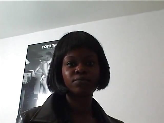 Hairy ebony teen sucks white cock