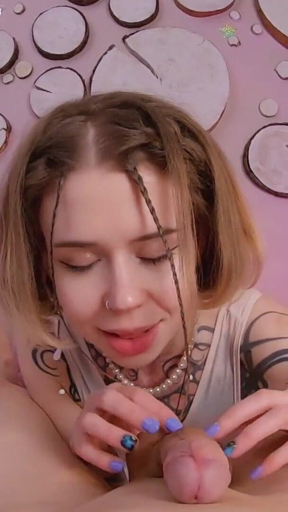 Petite Teen Shows Her Pro Sucking Skills Facial Handjob | Clip 1