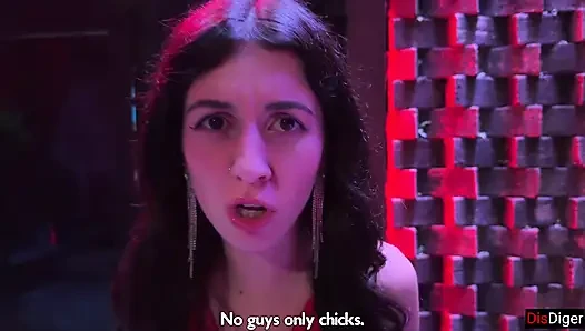 After the Club, Two Sluts Find a Guy for Sex, but They Are Caught...
