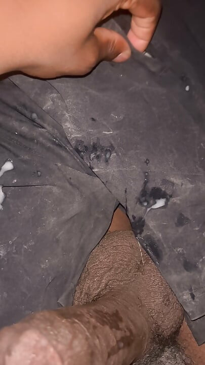 BBC CUMSHOT, SHORTS, WANKING, BBC CUMMING, CUM STAINS