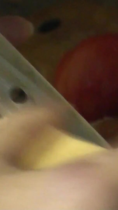 Powerful moment from "Sexy MILF continues cooking in kitchen naked without panties and bra in red transparent negligee. Big"
