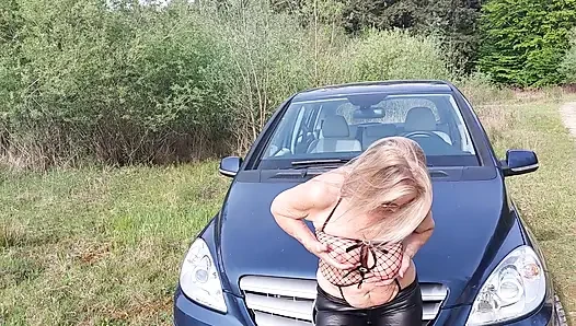 Granny Plays with Her Tits!
