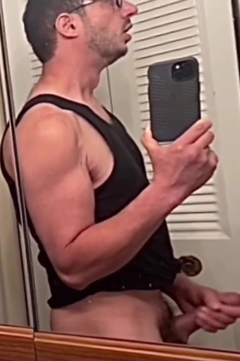 Hot Young Guy Masturbates His Giant Cock