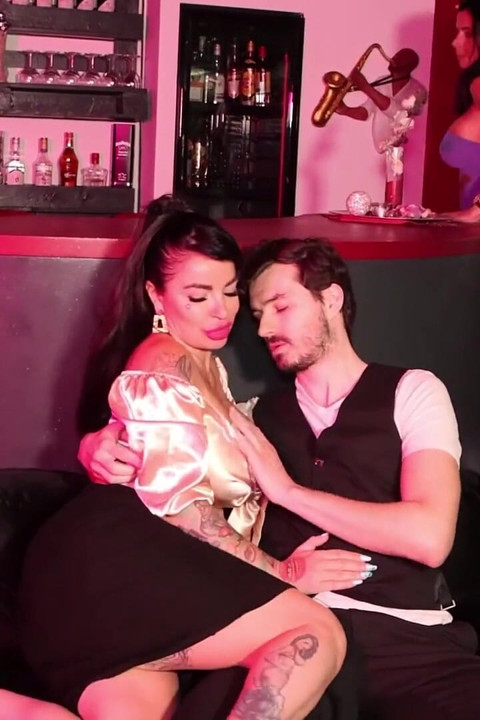 Hot Threesome at the Bar