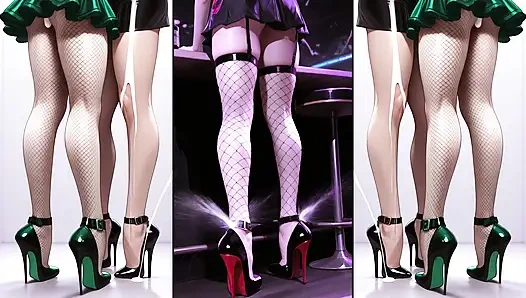 Ultra High Heels full of cum