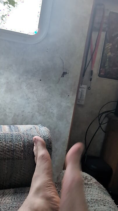 Feet in socks