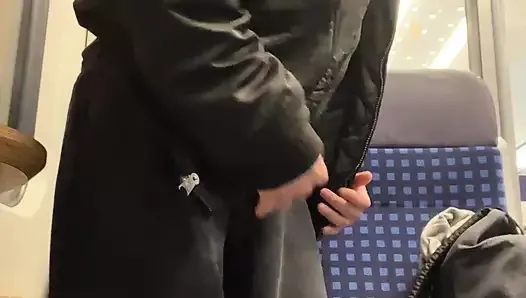 German boy guy daring public cum in train piss pee masturbation young outdoor small cock little dick big muscle jerk