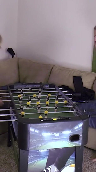Two best friends navigate this comedic Strip Foosball game | Clip 2