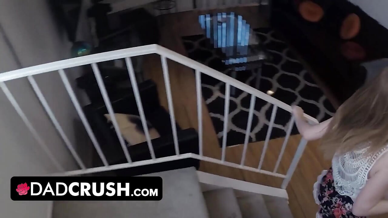 DadCrush - Horny Babe Strips Naked And Gets Her Hairy Pussy Plowed Hard By Big Throbbing Cock