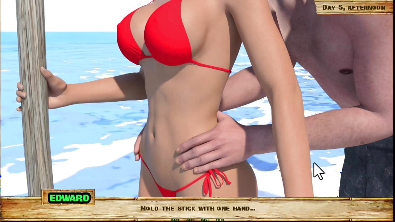 Развратен остров #5 - тя наистина обича да смуче хуйове, сякаш е професионалистка