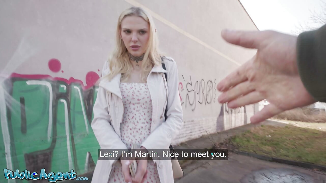 Not as shy as she looks POV blowjob outdoors with Polish blonde - Public Agent