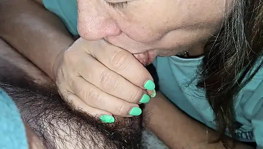 My girlfriend sucks my dick good