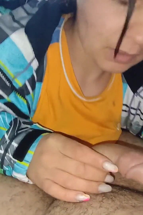 Stepdaughter Mio Sucks Deep and Swallows It All