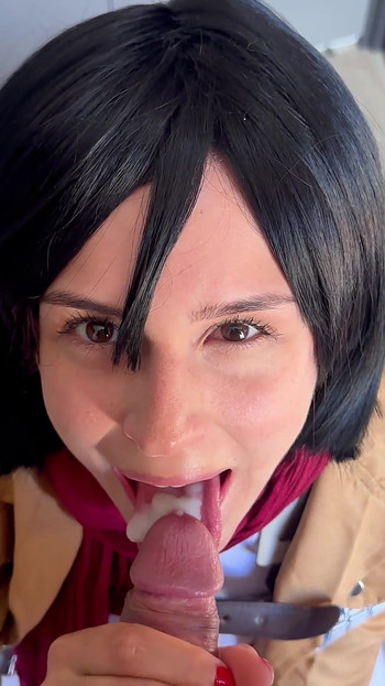 Mikasa POV Blowjob Fantasy - Slow, Wet & Naughty
