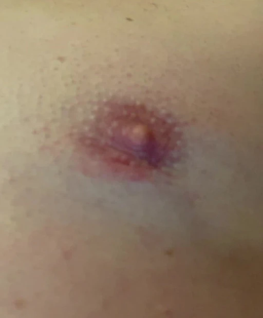Cum on my nipple, please