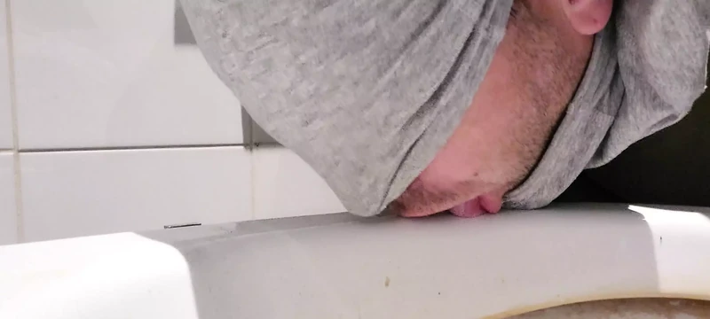 Toilet licking