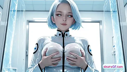 Lab android bergairah mendapat doggy lambat dan facial beruap (AI-Generated)