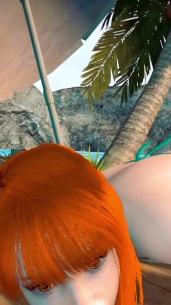"Nami plajda stresi gideriyor - VirtualHeaven tarafından 3D Animasyon" dan güçlü an