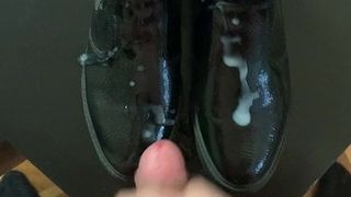 Son cums on step mothers brand new ankle boots
